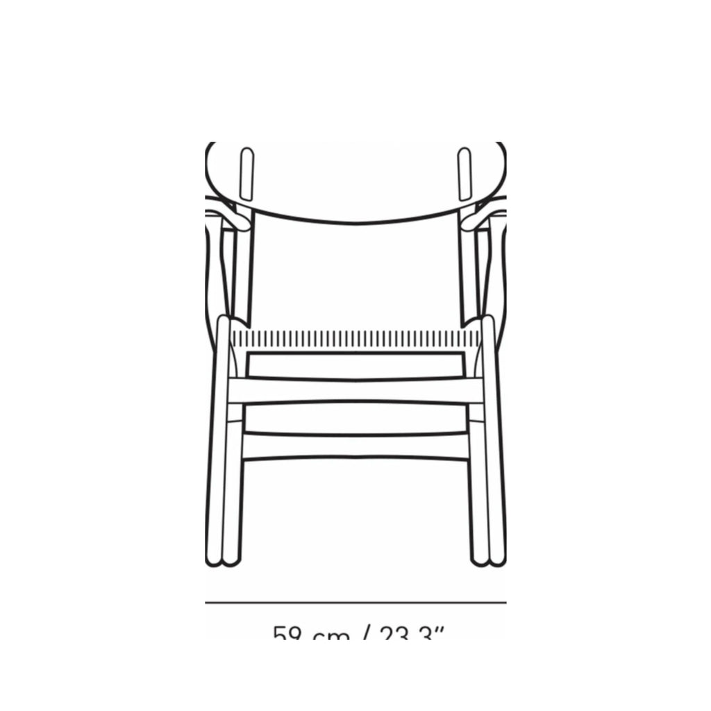 Carl Hansen CH26 Chair Oak, Falu Red/Natural Cord