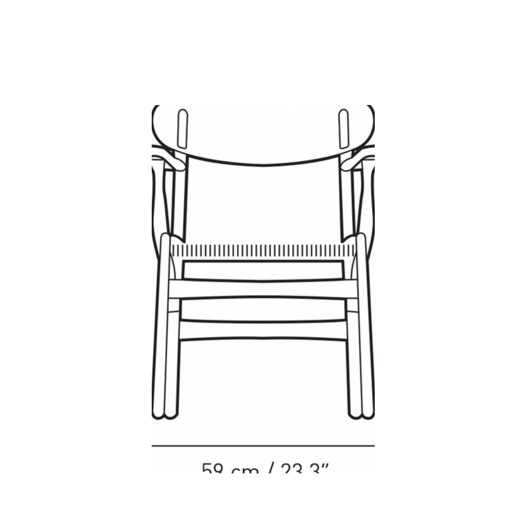 Carl Hansen CH26 Chair Oak, Falu Red/Natural Cord