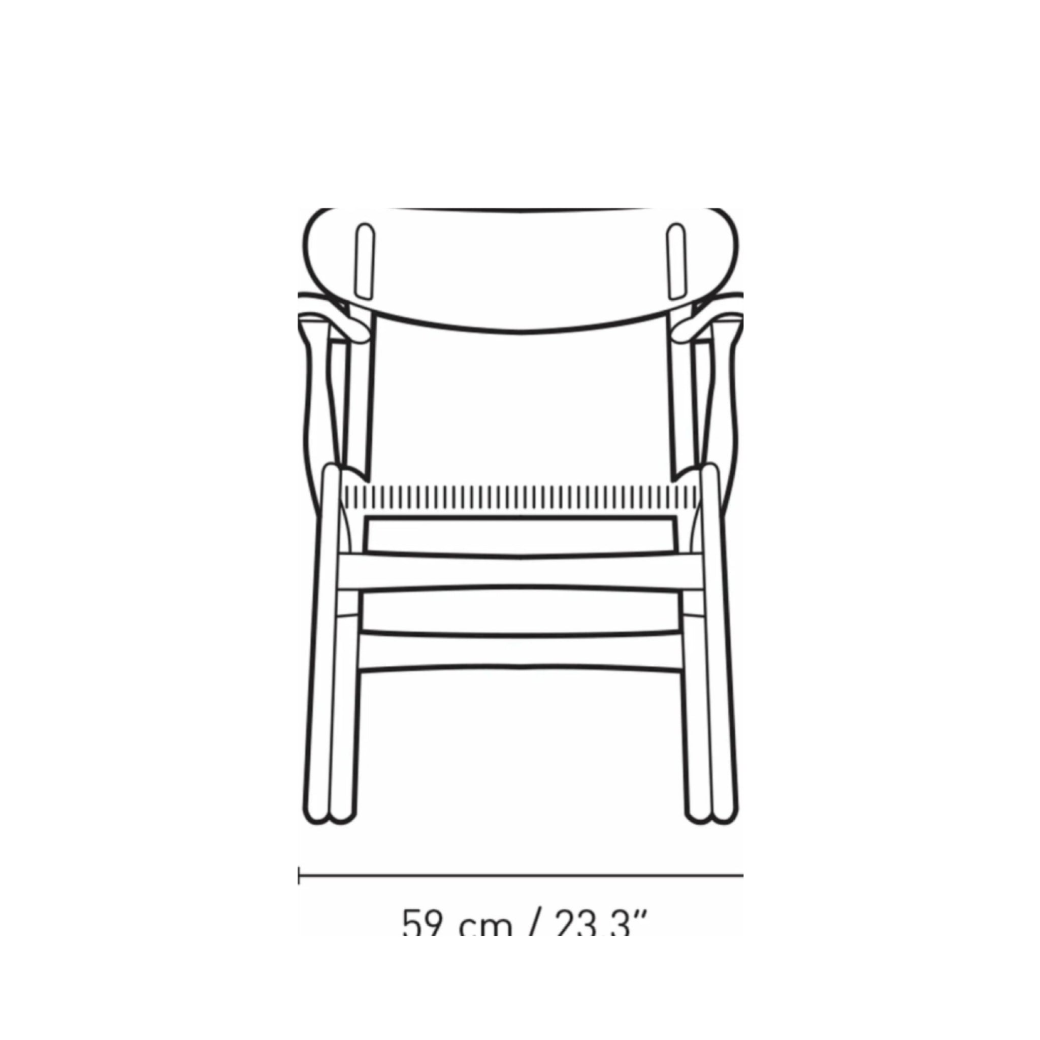 Carl Hansen CH26 Chair Oak, Falu Red/Natural Cord