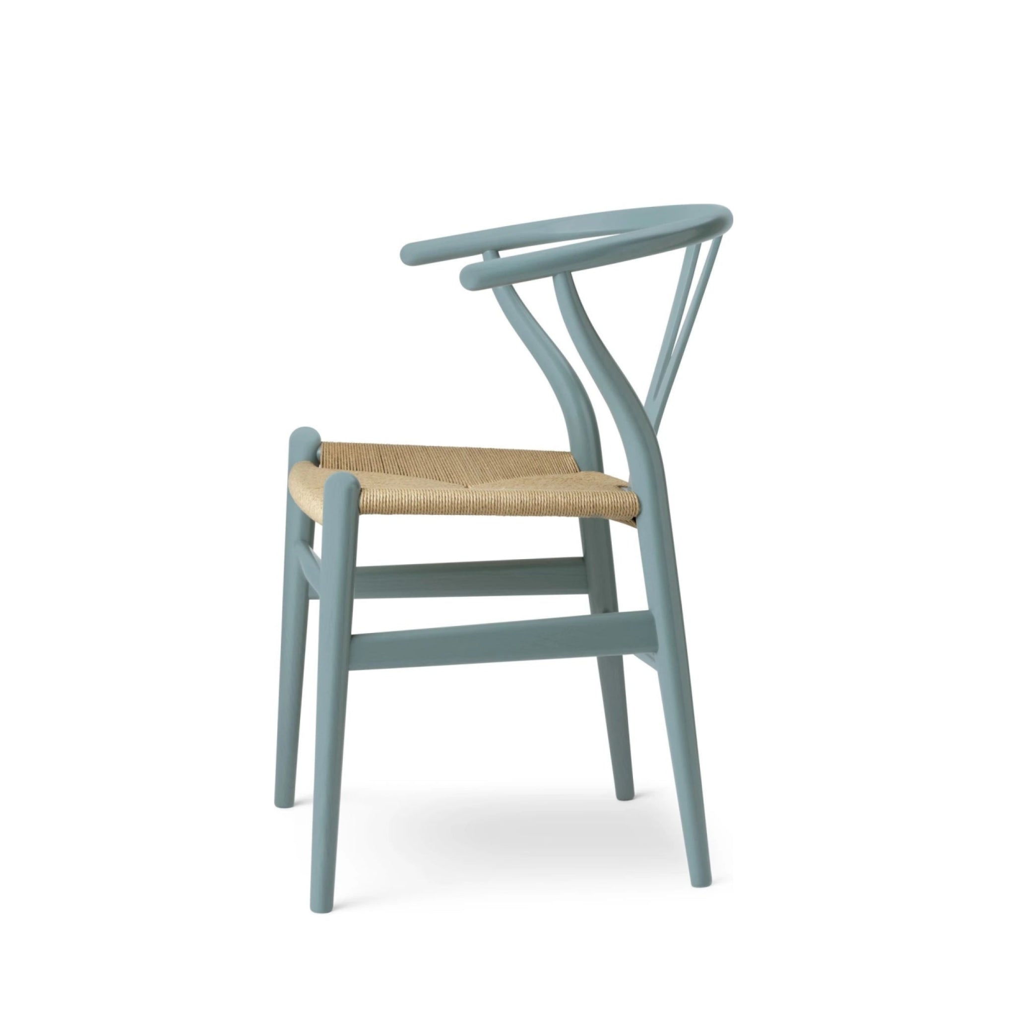 Carl Hansen CH24 Wishbone Chair Oak, Pewter Blue/Natural Cord Special Edition
