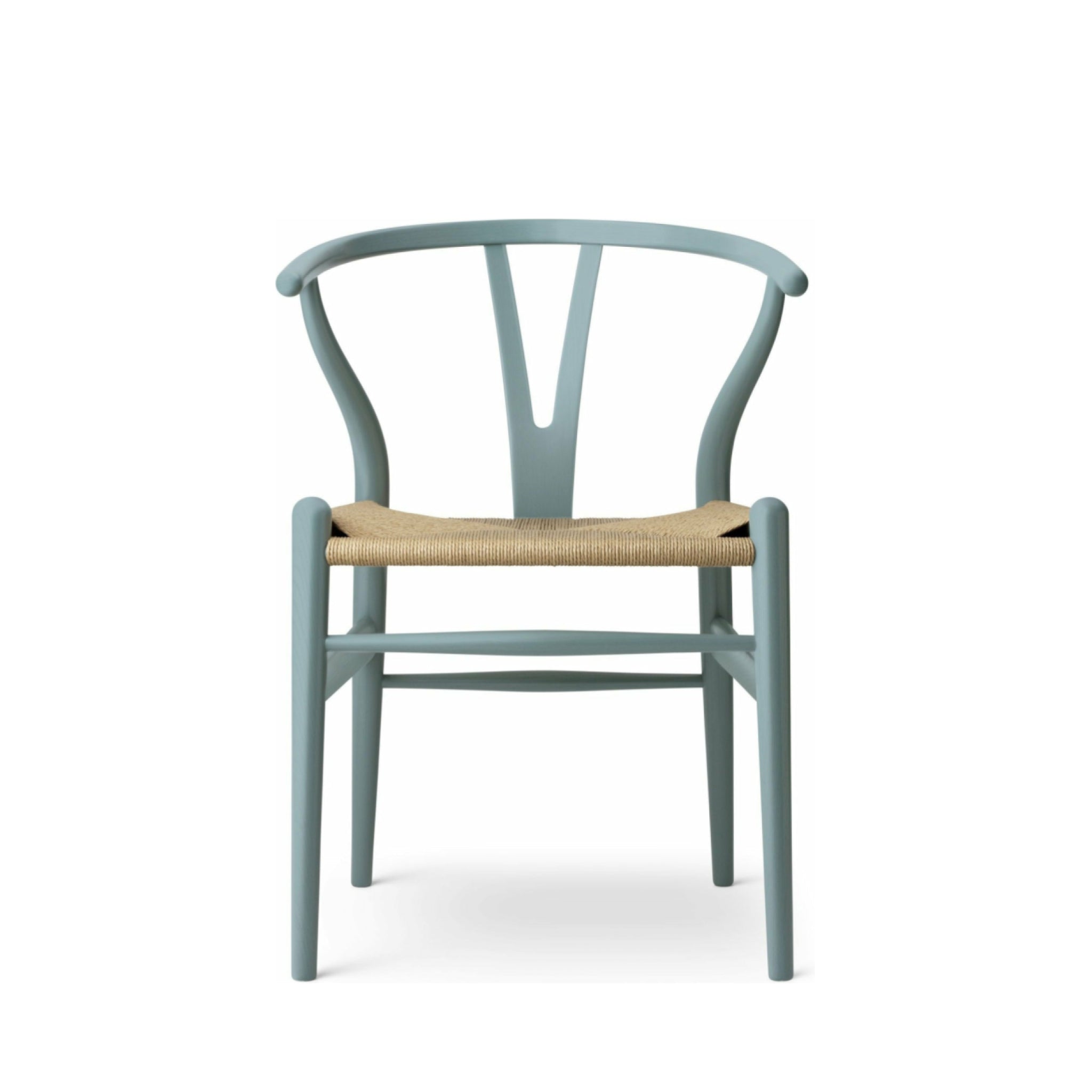Carl Hansen CH24 Wishbone Chair Oak, Pewter Blue/Natural Cord Special Edition