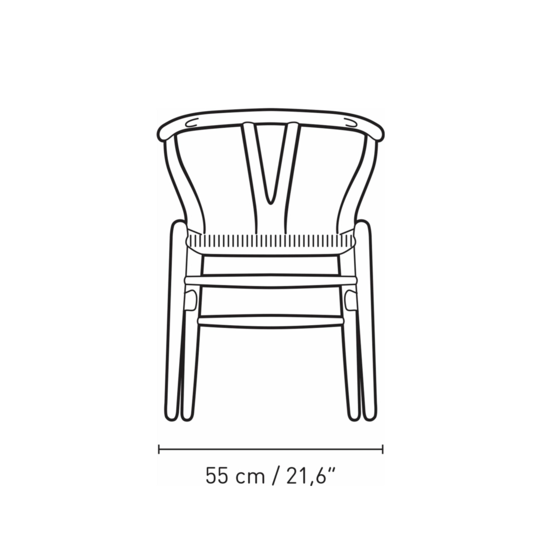 Carl Hansen CH24 Wishbone Chair Oak, Pewter Blue/Natural Cord Special Edition