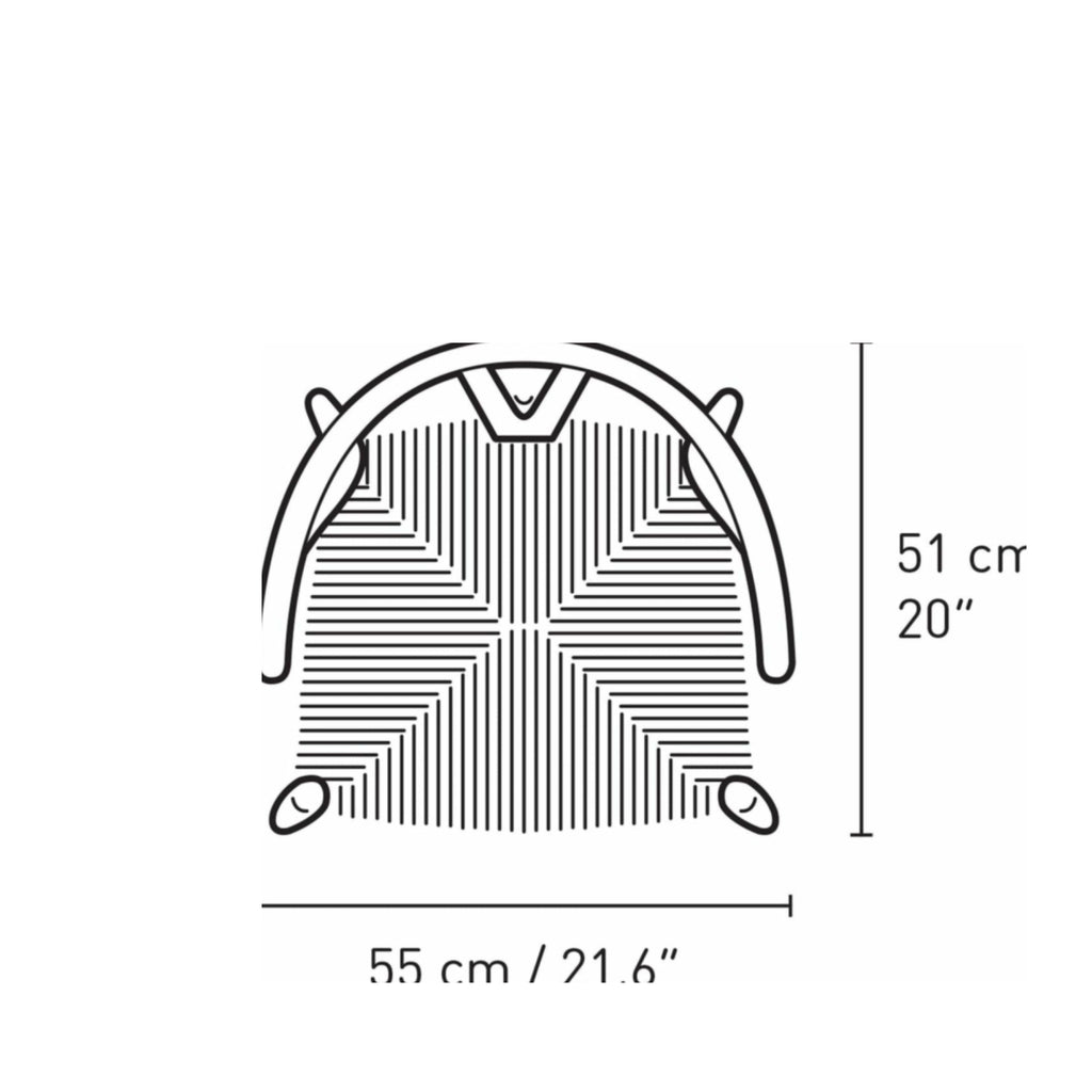 Carl Hansen CH24 Wishbone Chair Oak, Pewter Blue/Natural Cord Special Edition