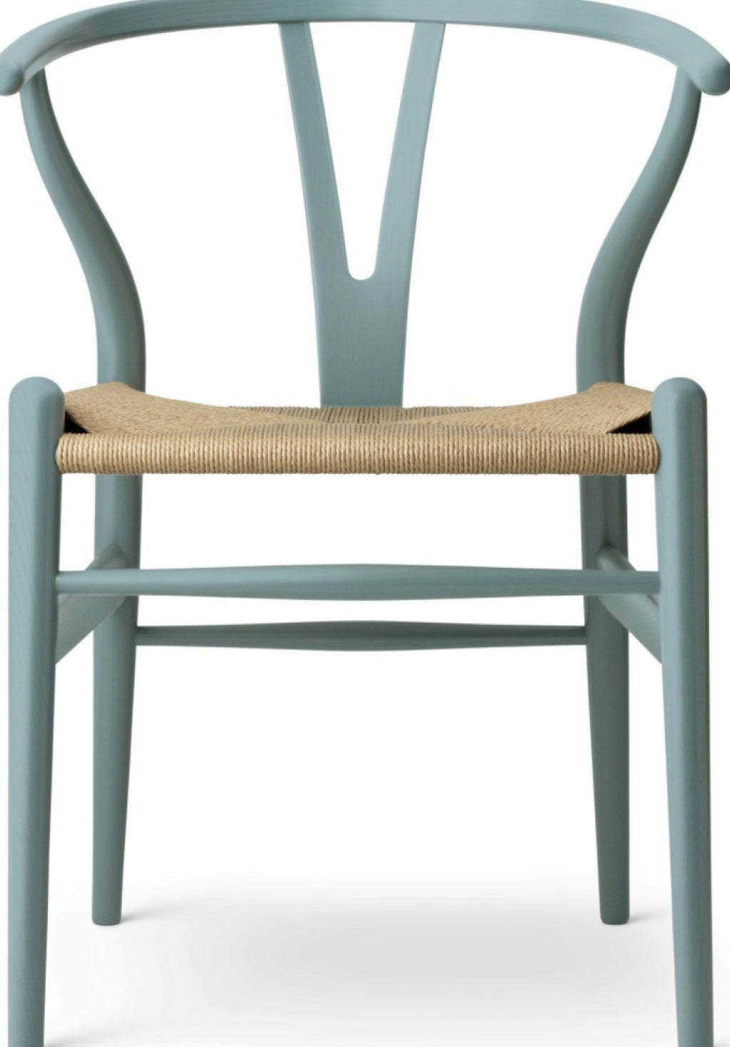 Carl Hansen CH24 Wishbone Chair Oak, Pewter Blue/Natural Cord Special Edition