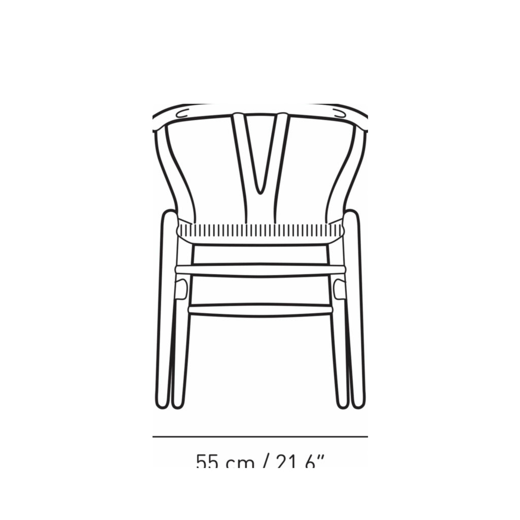 Carl Hansen CH24 Wishbone Chair Oak, Pewter Blue/Natural Cord Special Edition