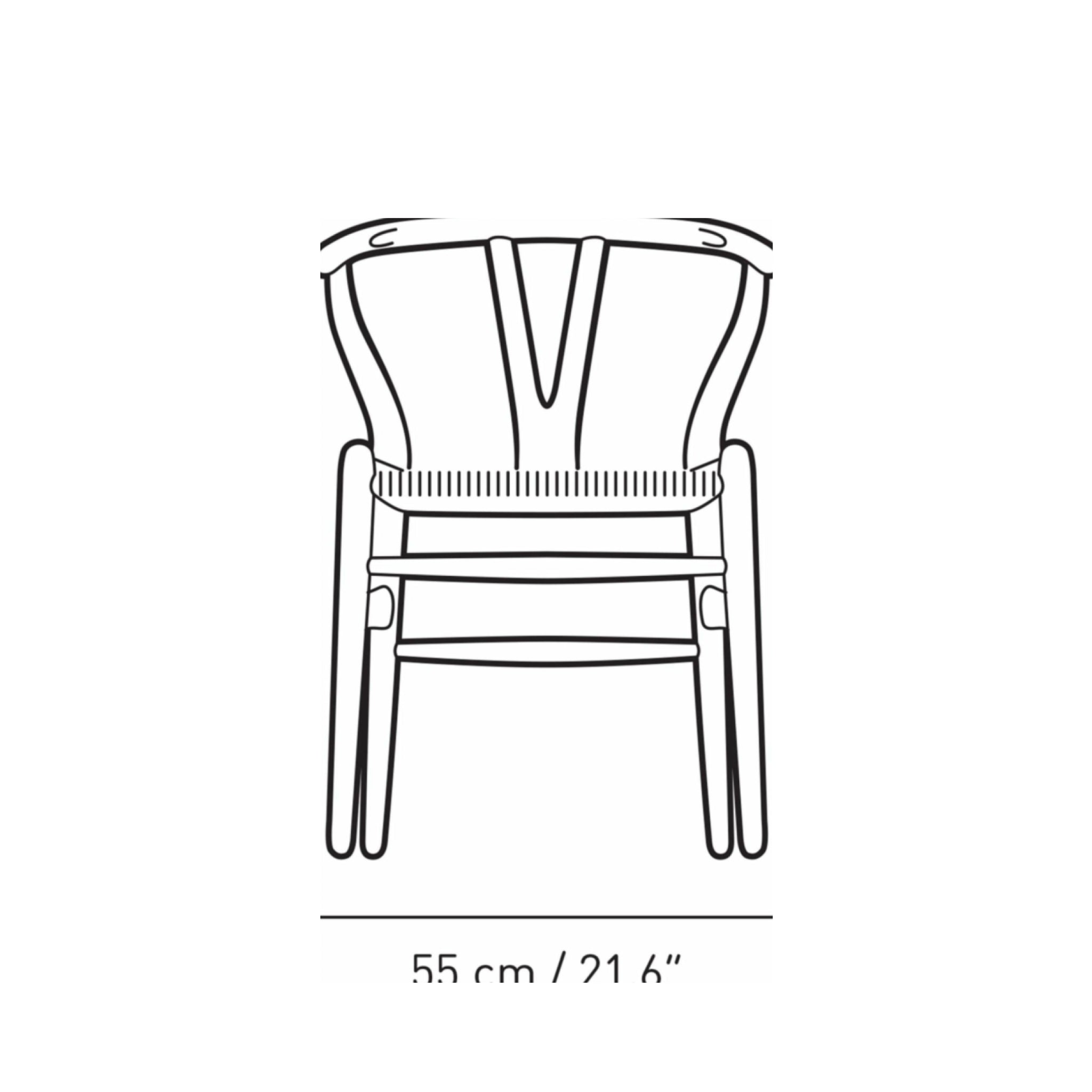 Carl Hansen CH24 Wishbone Chair Oak, Pewter Blue/Natural Cord Special Edition