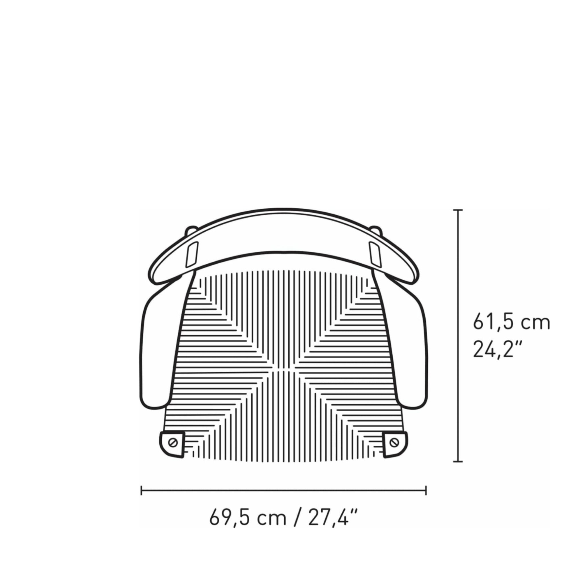 Carl Hansen CH22 Lounge Chair Oak, Falu Red/Natural Cord