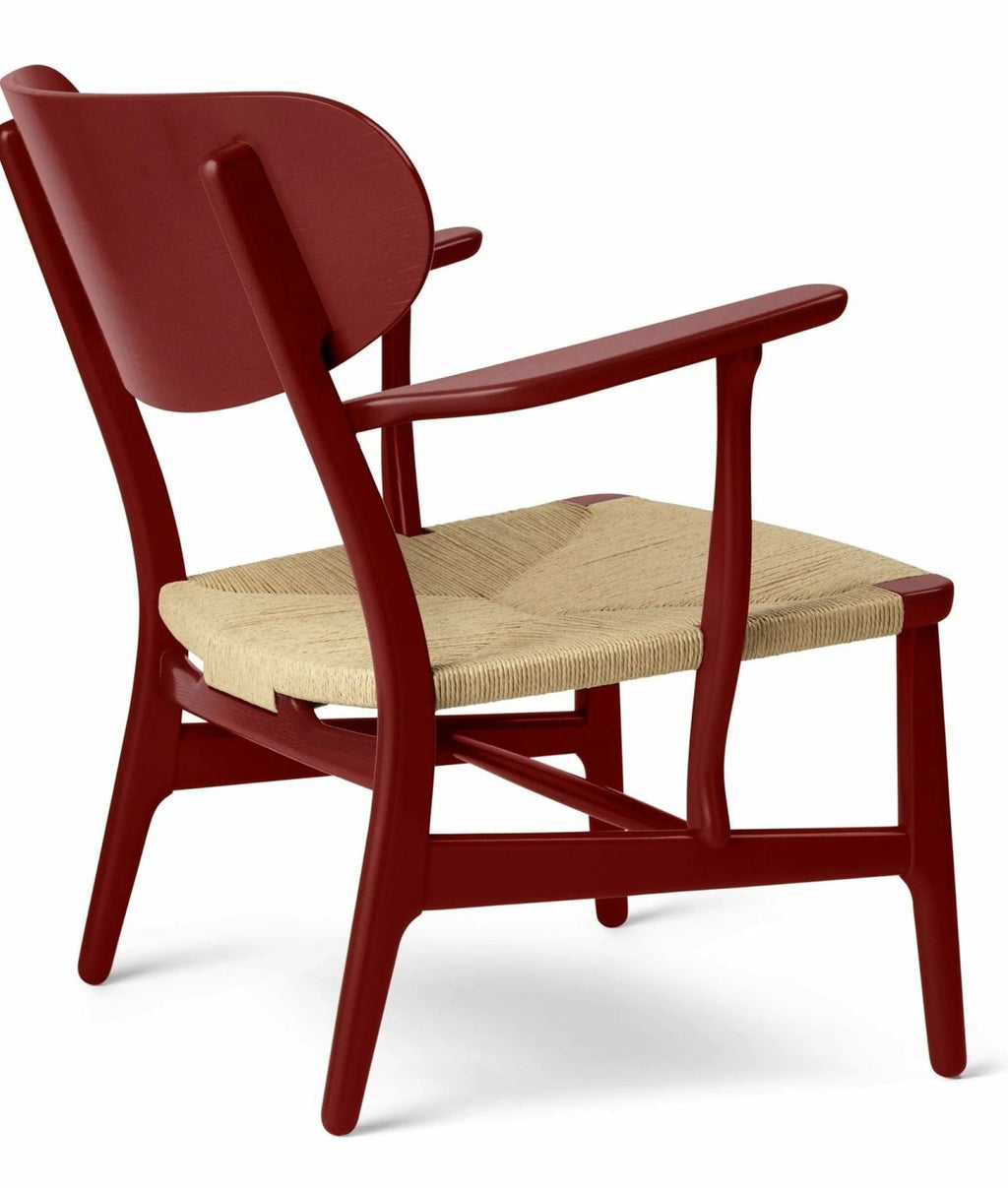 Carl Hansen CH22 Lounge Chair Oak, Falu Red/Natural Cord