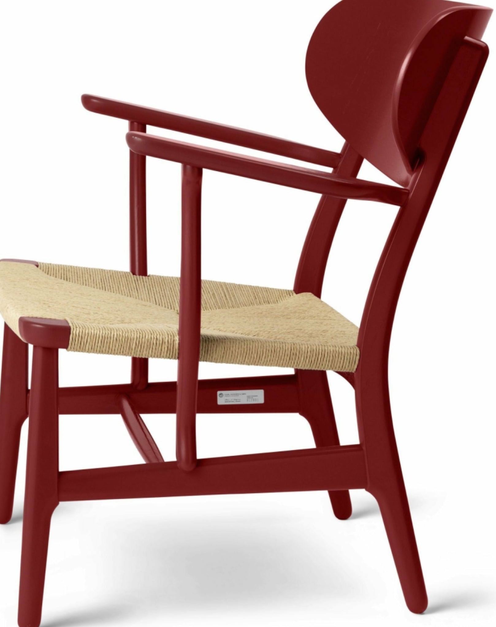 Carl Hansen CH22 Lounge Chair Oak, Falu Red/Natural Cord