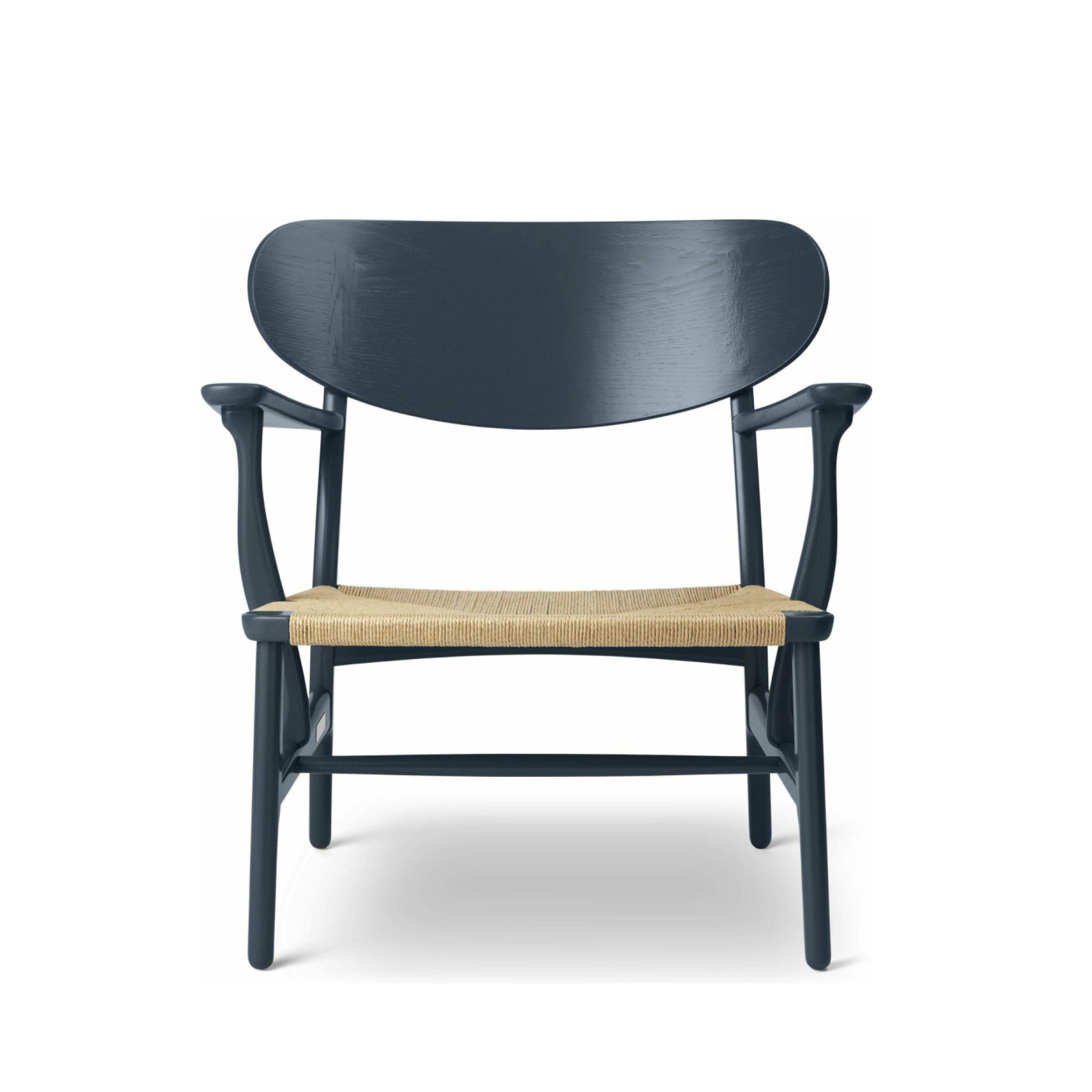 Carl Hansen CH22 Lounge Chair Oak, North Sea Blue/Natural Cord