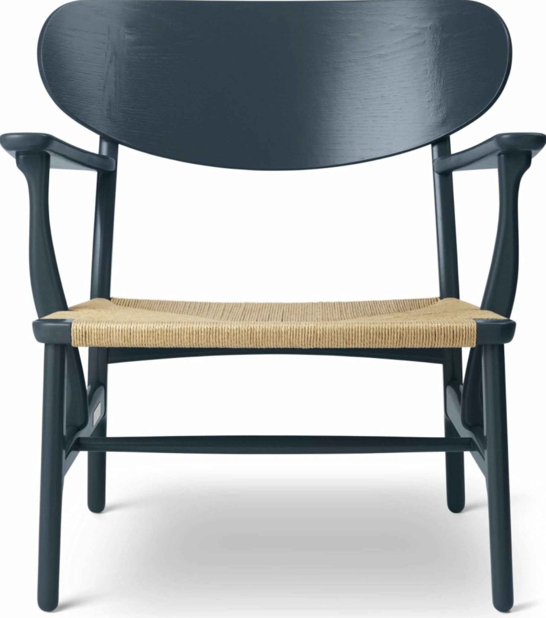 Carl Hansen CH22 Lounge Chair Oak, North Sea Blue/Natural Cord