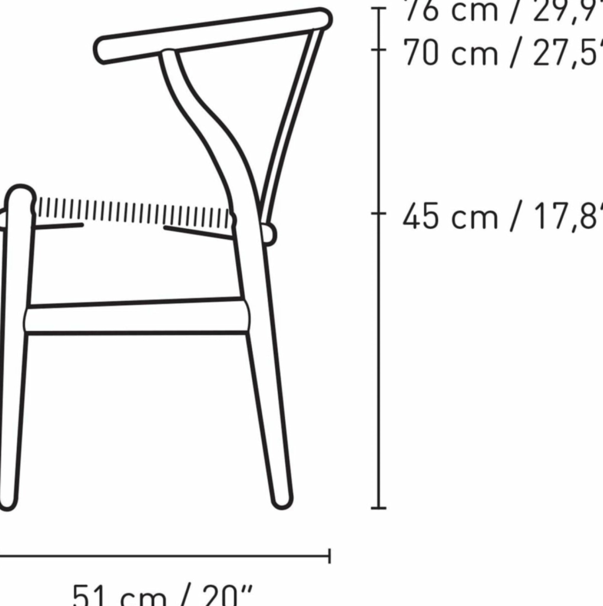 Carl Hansen CH24 Wishbone Chair Oak, Slate/Natural Cord