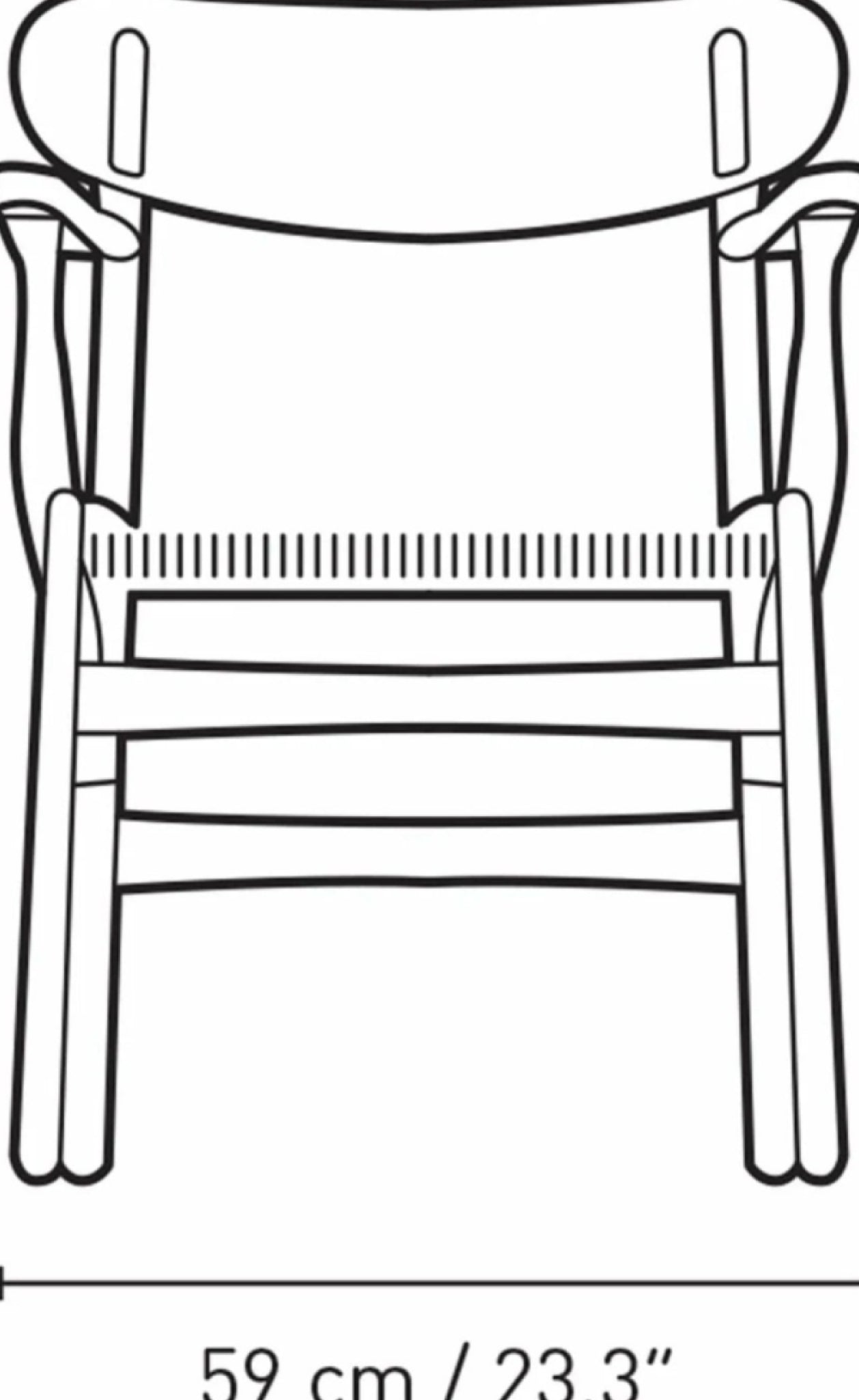 Carl Hansen CH26 Chair Oak, Falu Red/Natural Cord