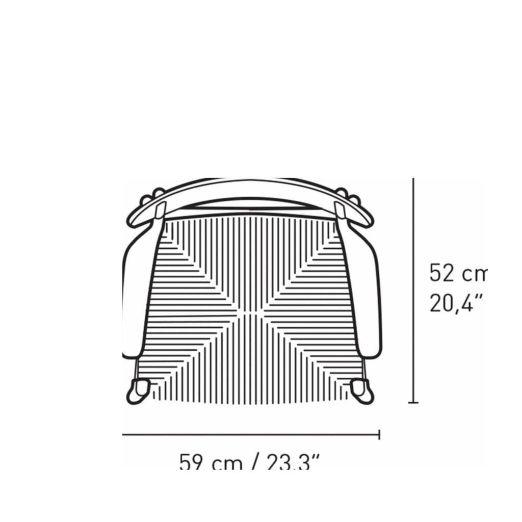 Carl Hansen CH26 Chair Oak, Falu Red/Natural Cord