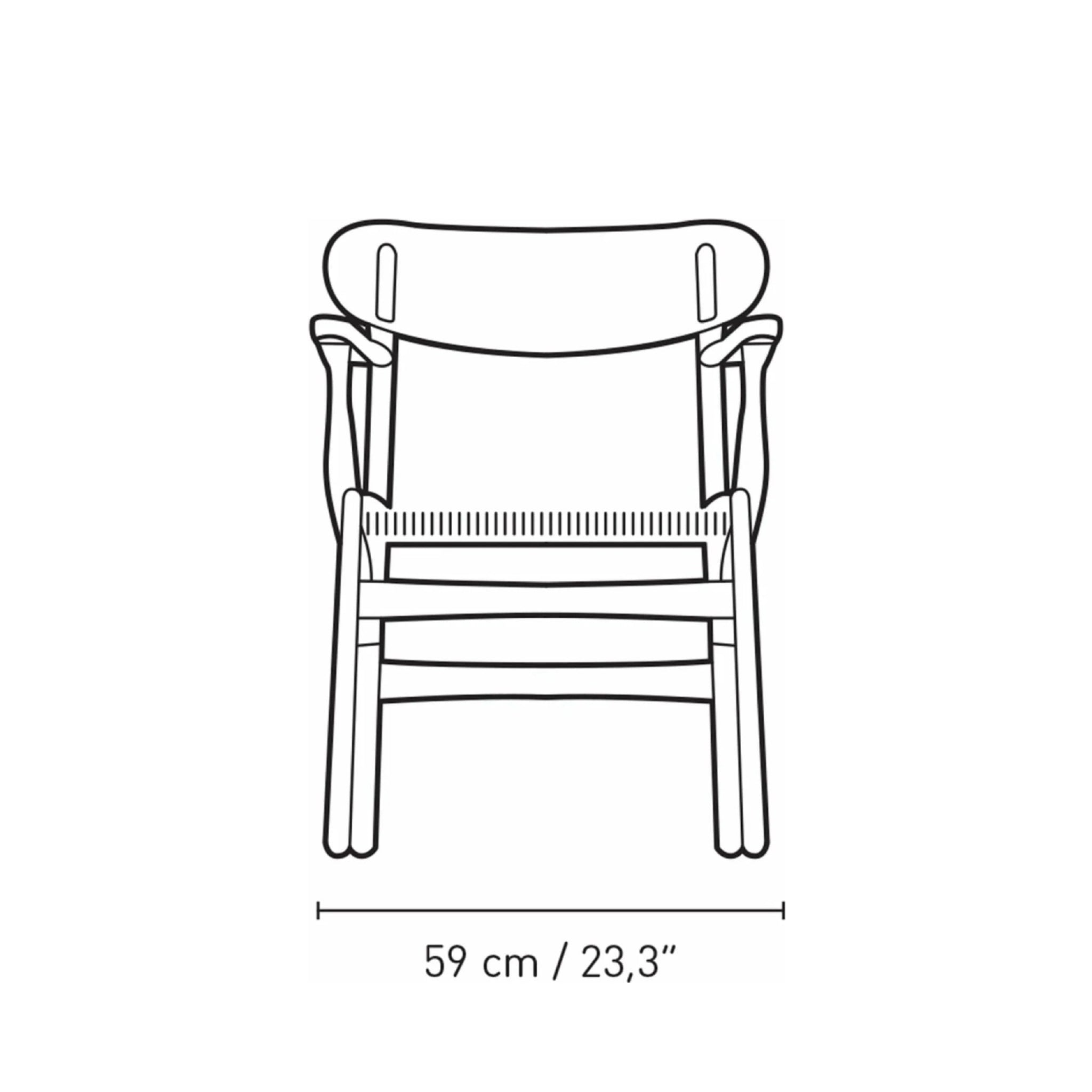 Carl Hansen CH26 Chair Oak, Falu Red/Natural Cord