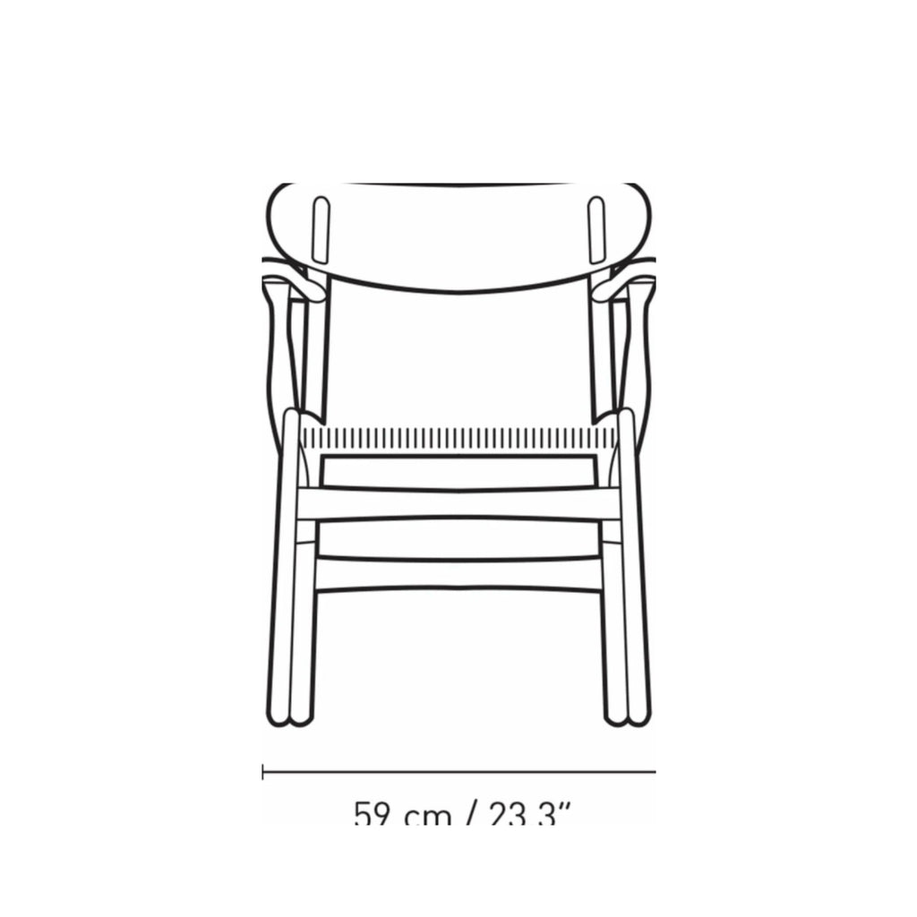 Carl Hansen CH26 Chair Oak, Falu Red/Natural Cord