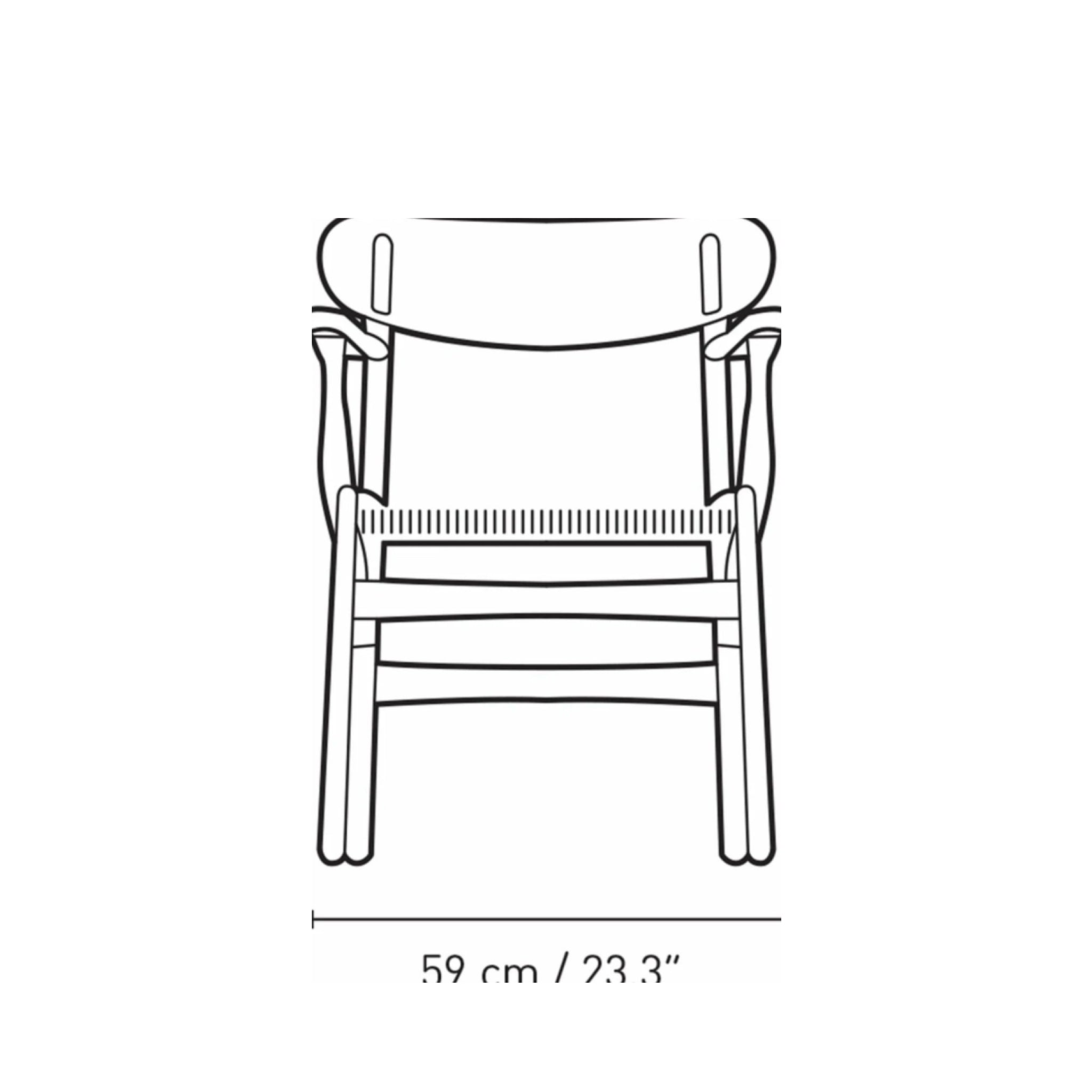 Carl Hansen CH26 Chair Oak, Falu Red/Natural Cord