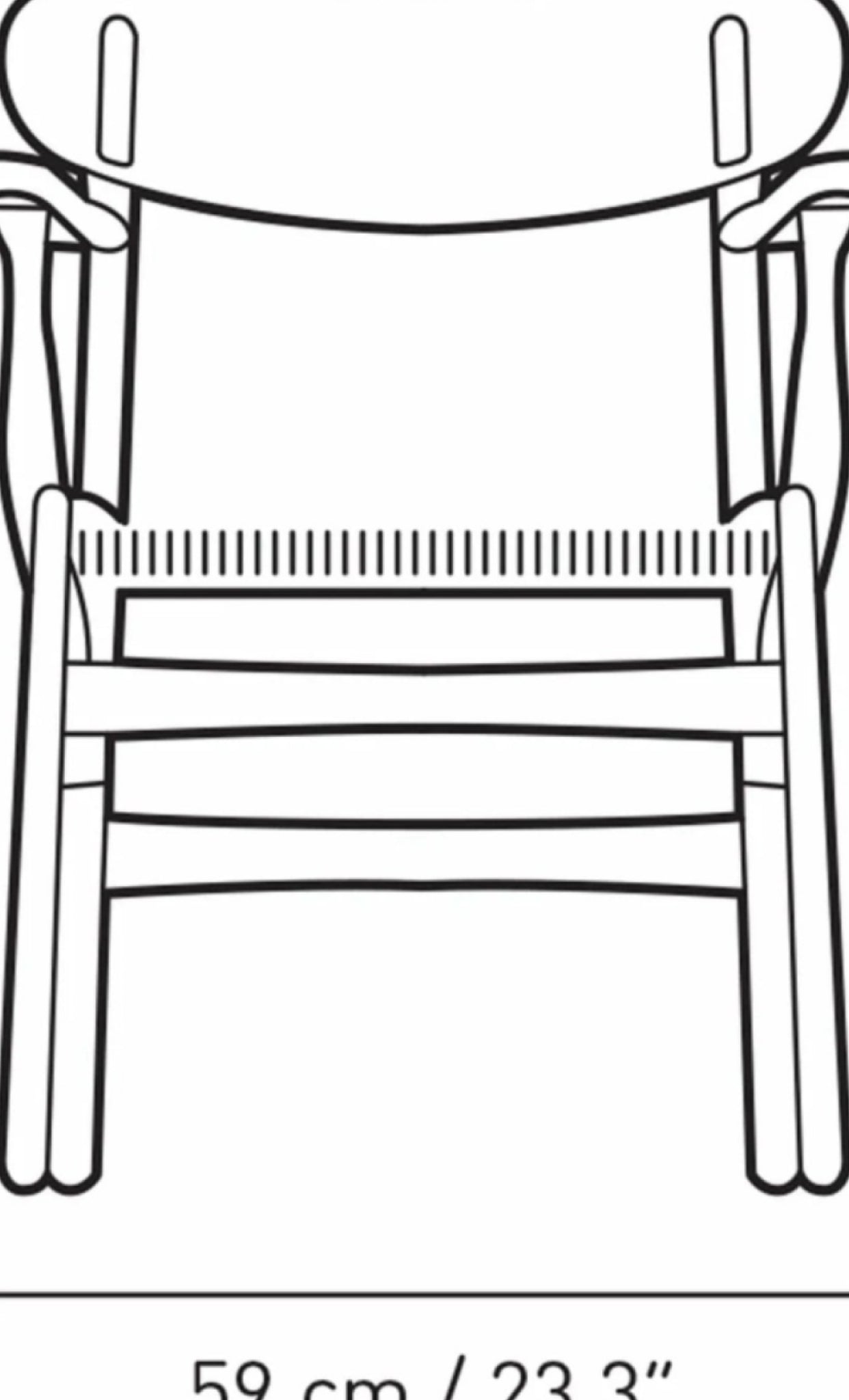 Carl Hansen CH26 Chair Oak, Falu Red/Natural Cord