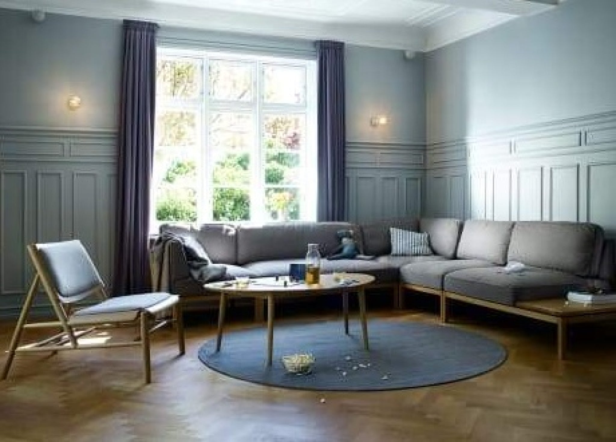 Fdb Møbler L37 Standard Module Blue/Natural, 90x90cm