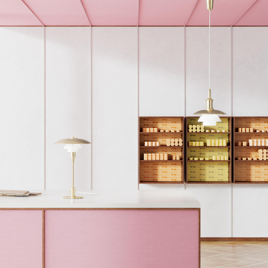 Louis Poulsen Ph 3/2 Table Lamp Limited Edition, Brass/Opal