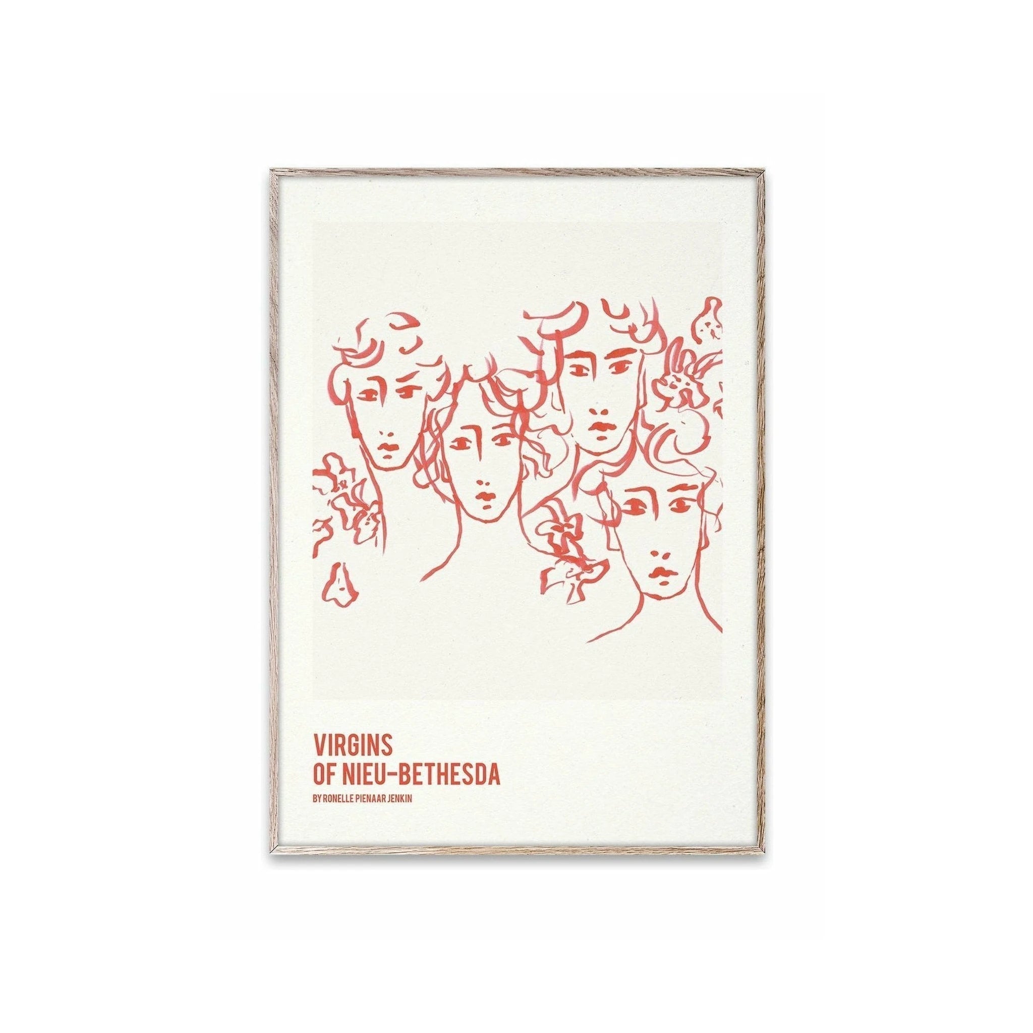 Paper Collective Four Faces Poster, 30x40 Cm