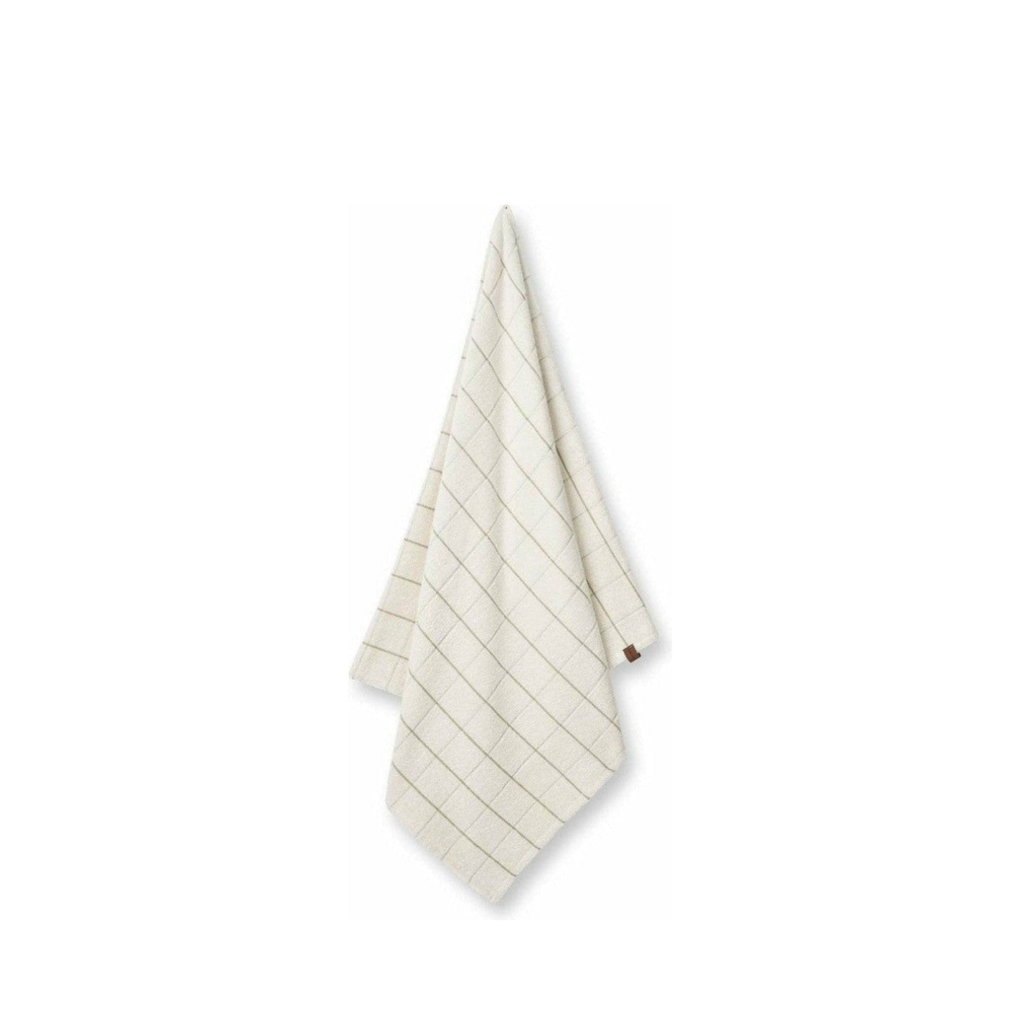 Humdakin Check Bath Towel, Shell/Pine