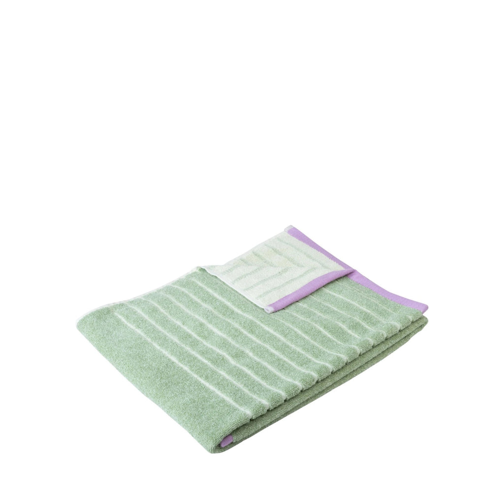 Hübsch Promenade Towel Small, Green/Pink