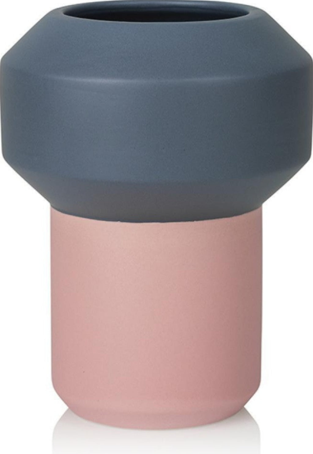 Lucie Kaas Fumario Vase Dark grey/Pink, 20,5cm