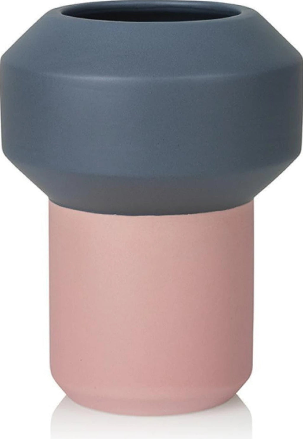 Lucie Kaas Fumario Vase Dark grey/Pink, 20,5cm