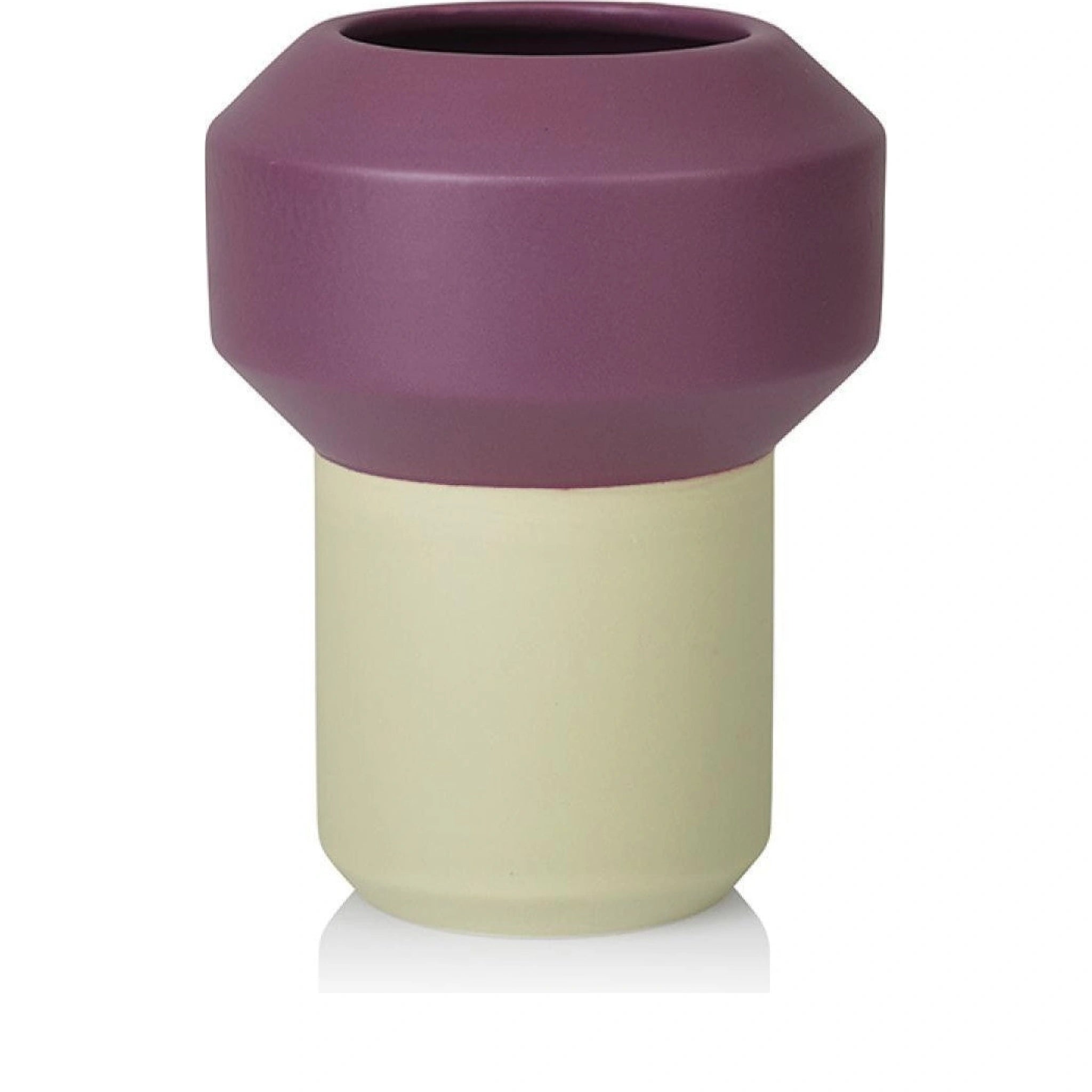 Lucie Kaas Fumario Vase Purple/Pistachio, 20,5cm