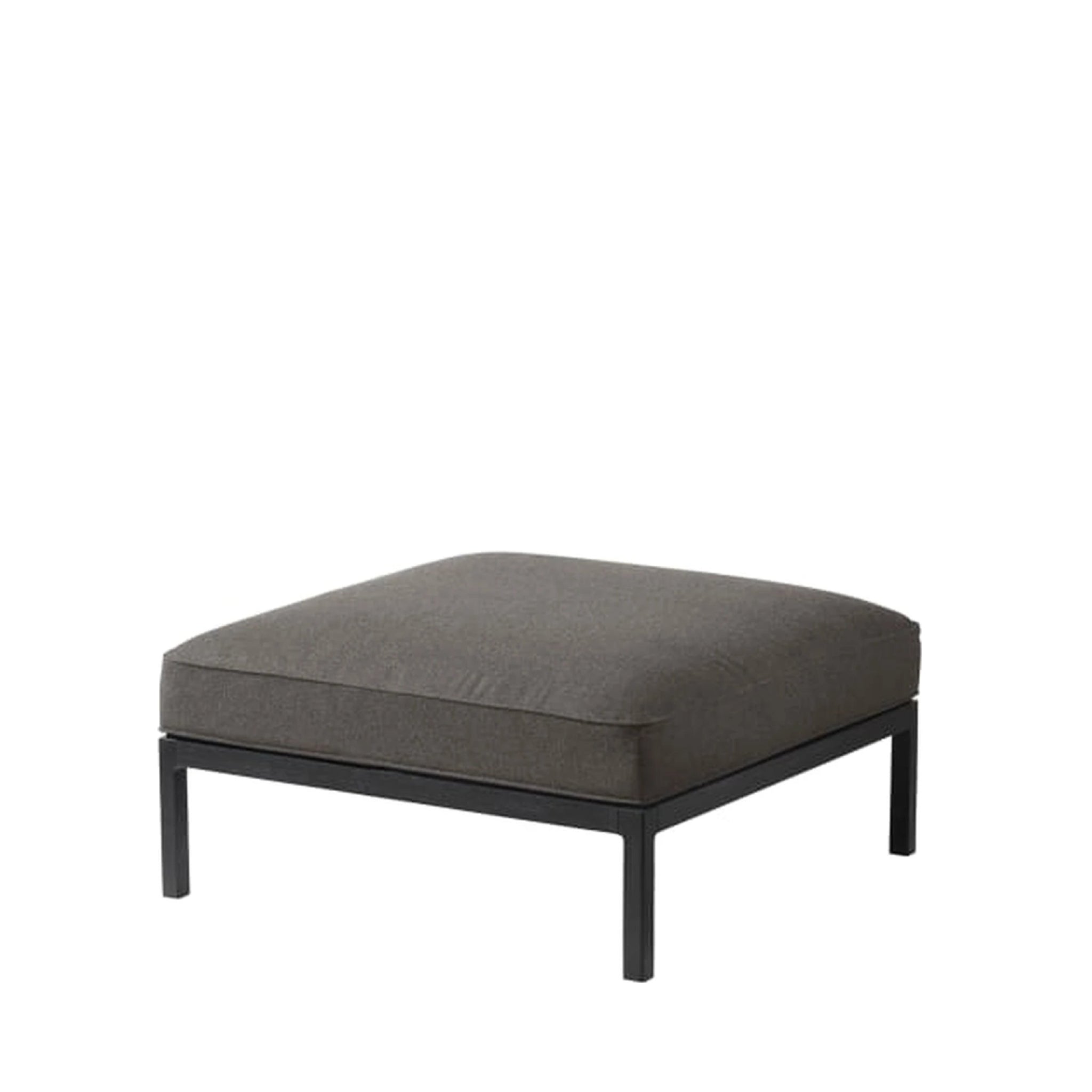 FDB Møbler L37 Hocker Grau/Schwarz, 90x90