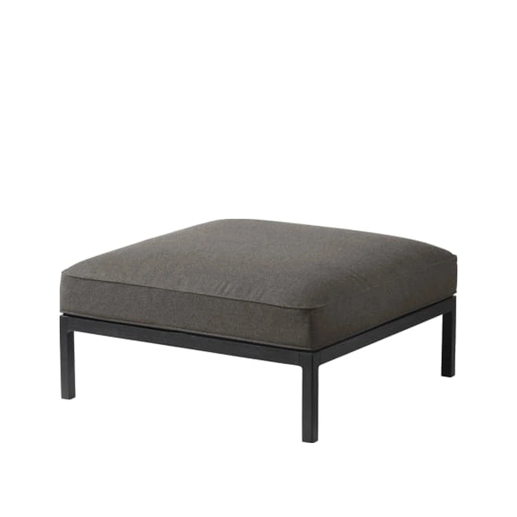 FDB Møbler L37 Hocker Grau/Schwarz, 90x90