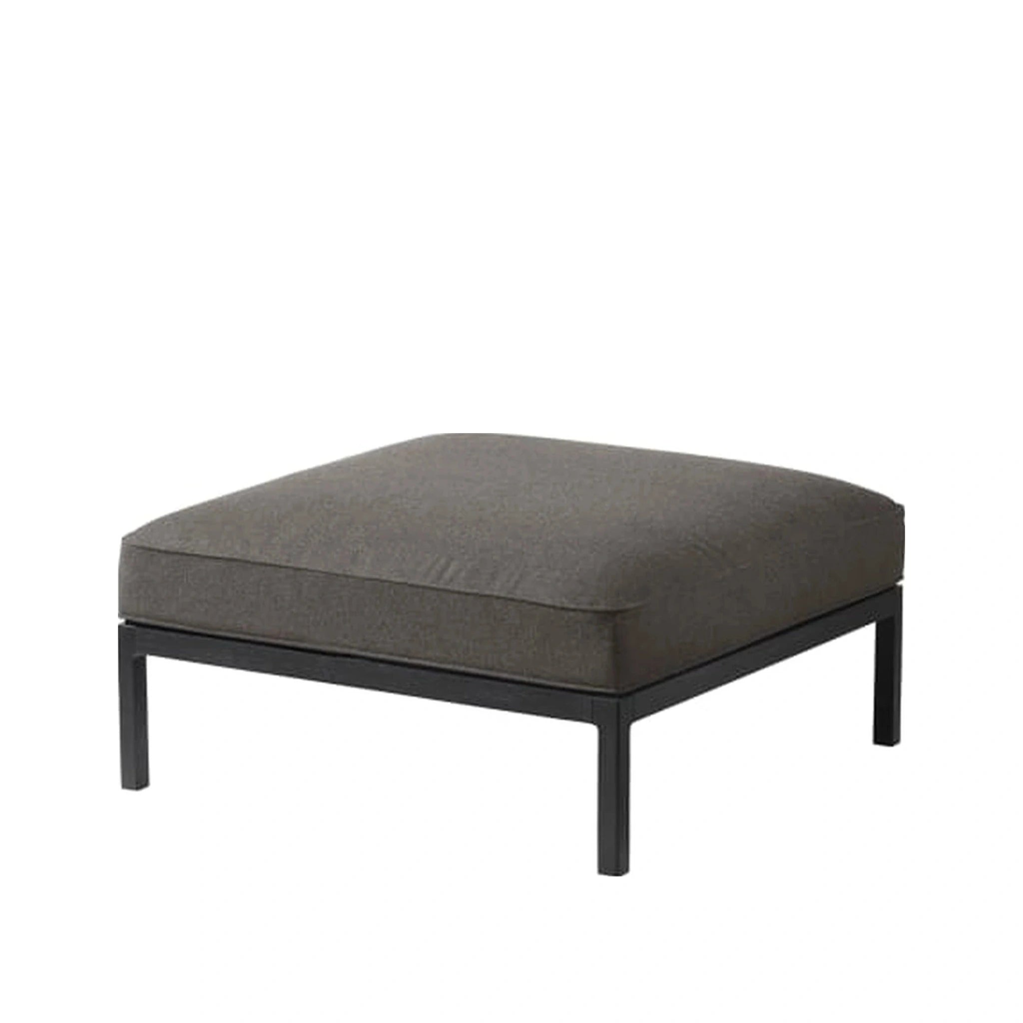 FDB Møbler L37 Hocker Grau/Schwarz, 90x90