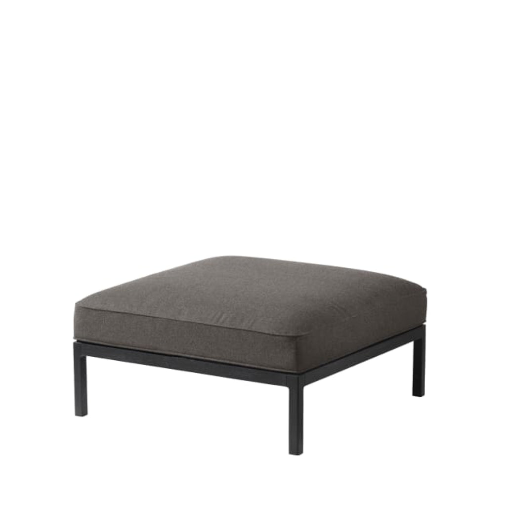 FDB Møbler L37 Hocker Grau/Schwarz, 90x90