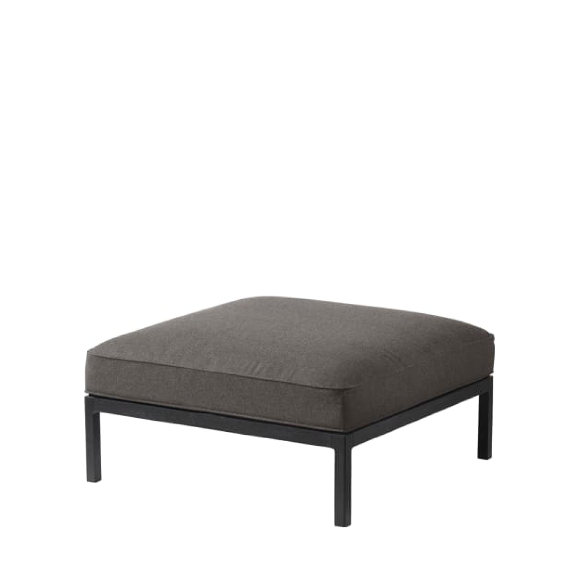 FDB Møbler L37 Hocker Grau/Schwarz, 90x90