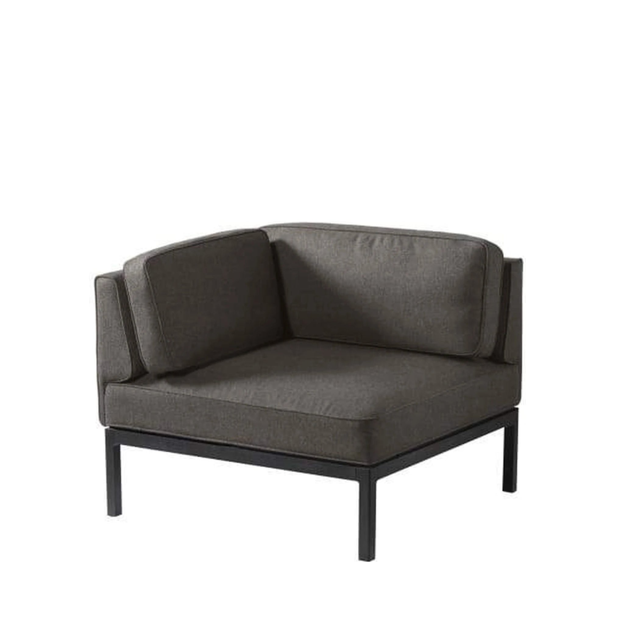 FDB Møbler L37 Linkes Eckmodul Grau/Schwarz, 90x90cm