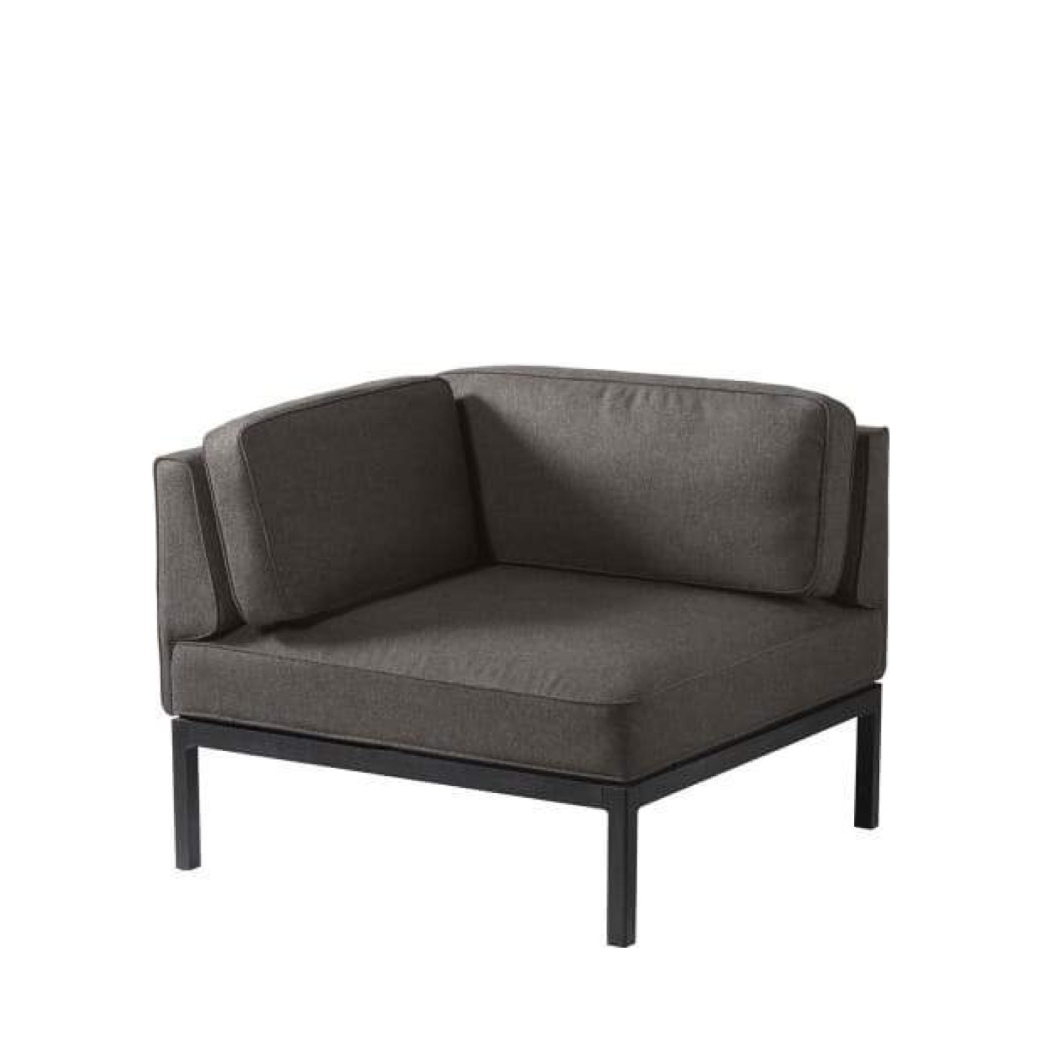 FDB Møbler L37 Linkes Eckmodul Grau/Schwarz, 90x90cm