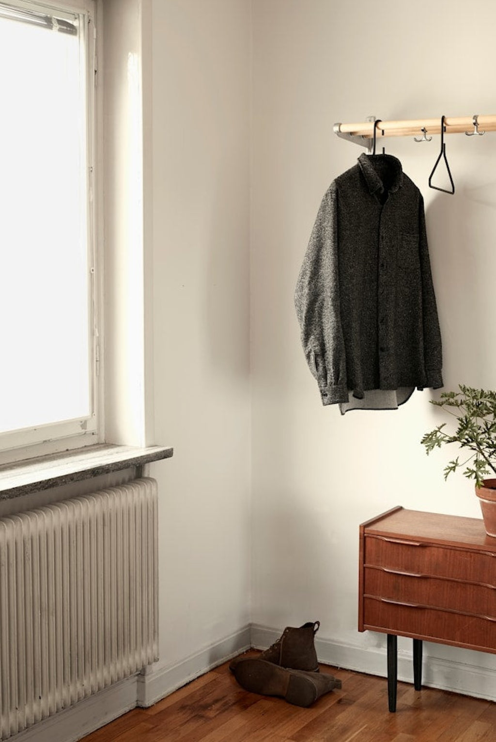 Essem Design Nostalgi Hat Shelf/Shoe Rack Copper, White