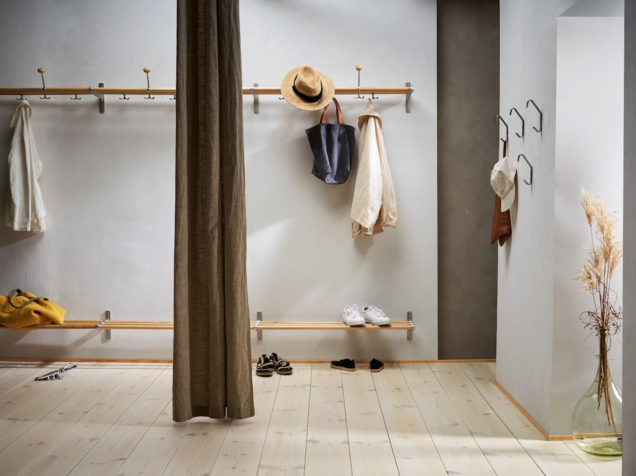 Essem Design Nostalgi Hat Shelf/Shoe Rack Copper, White