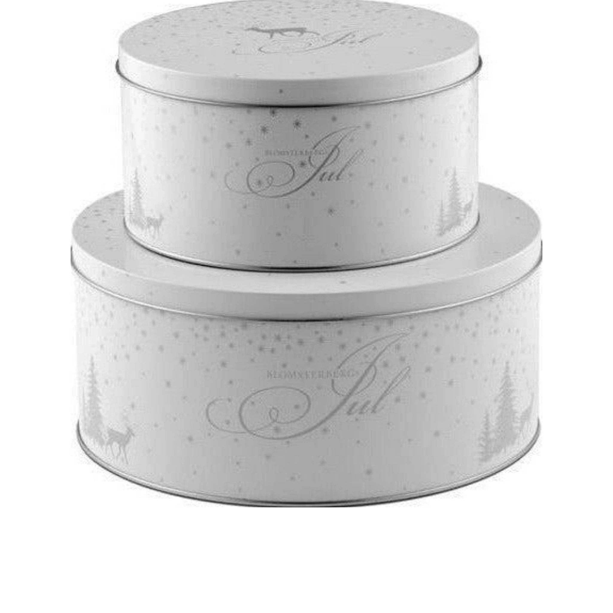 Blomsterbergs Cookie Box Set White/Silver, 2 Pieces
