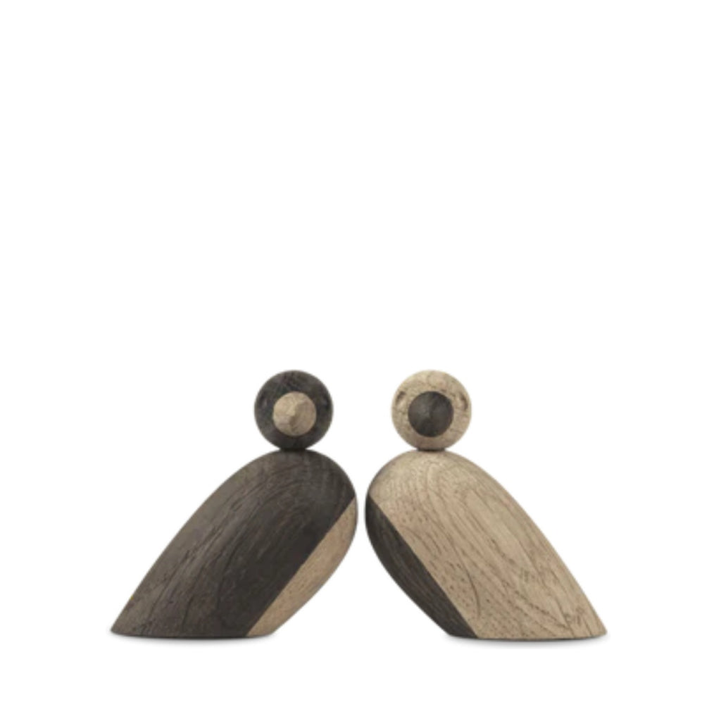 Kay Bojesen Sparrows Pair Oak/Smoked Oak