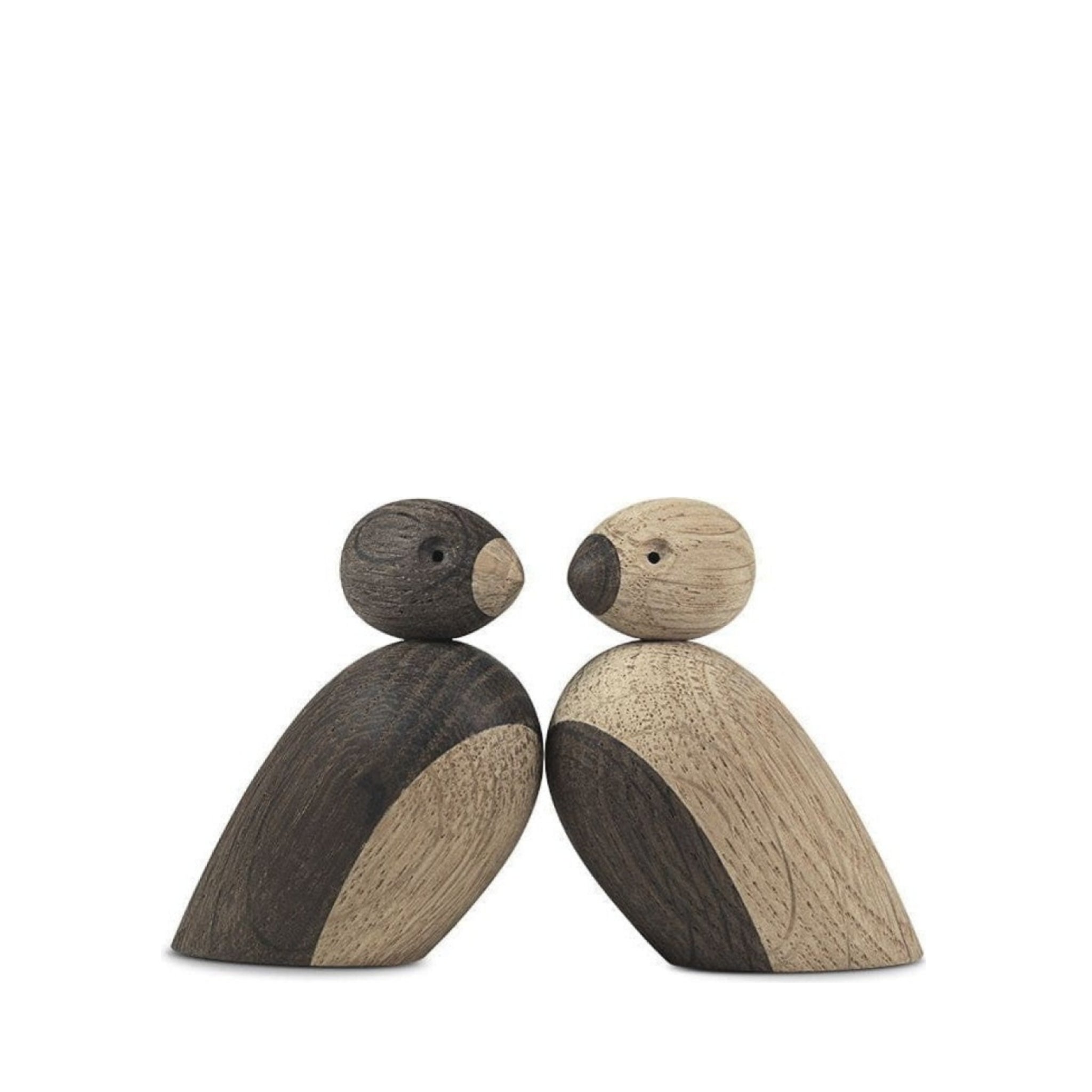 Kay Bojesen Sparrows Pair Oak/Smoked Oak