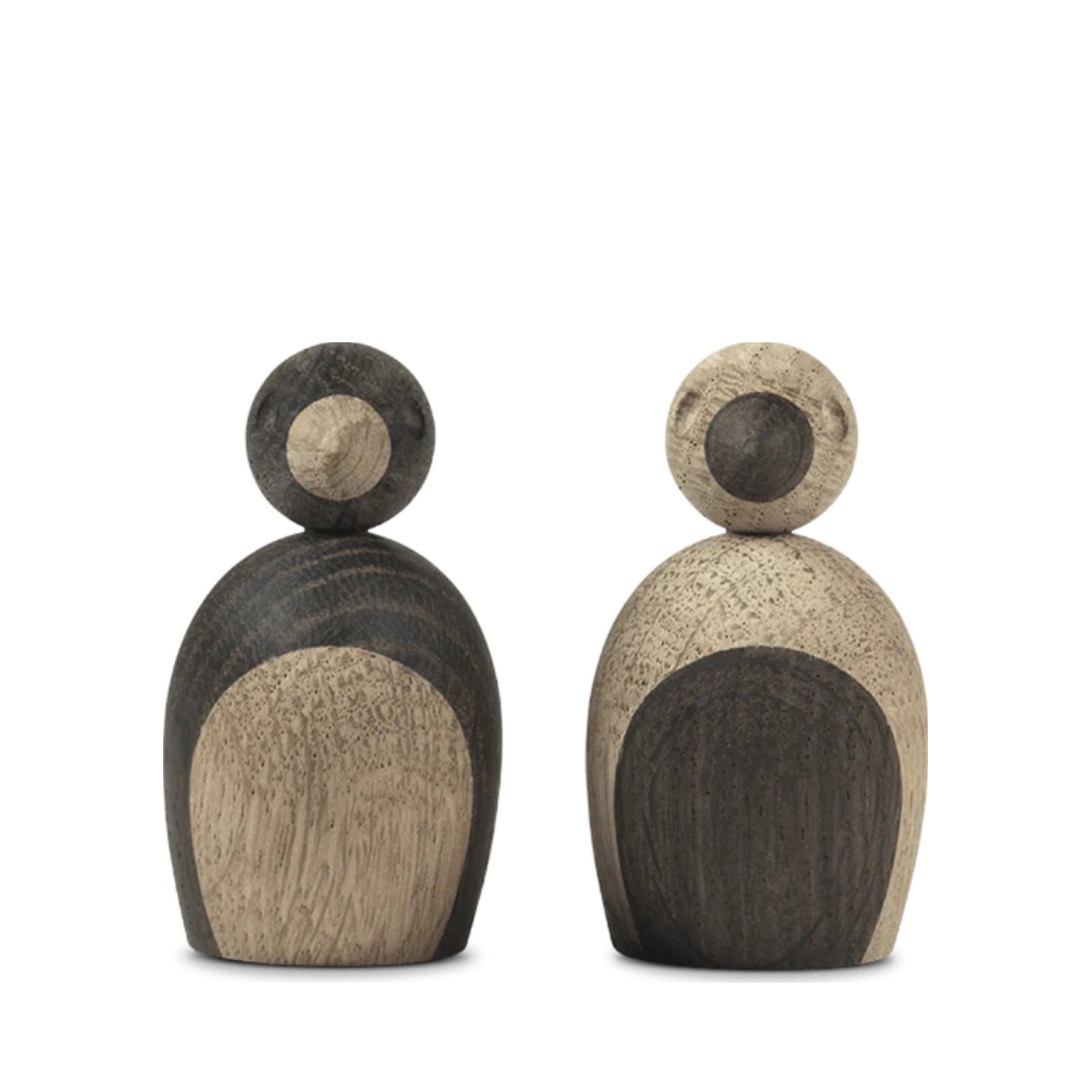 Kay Bojesen Sparrows Pair Oak/Smoked Oak