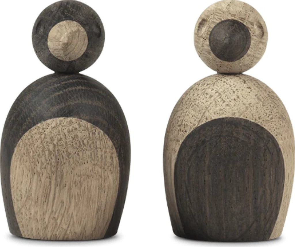 Kay Bojesen Sparrows Pair Oak/Smoked Oak