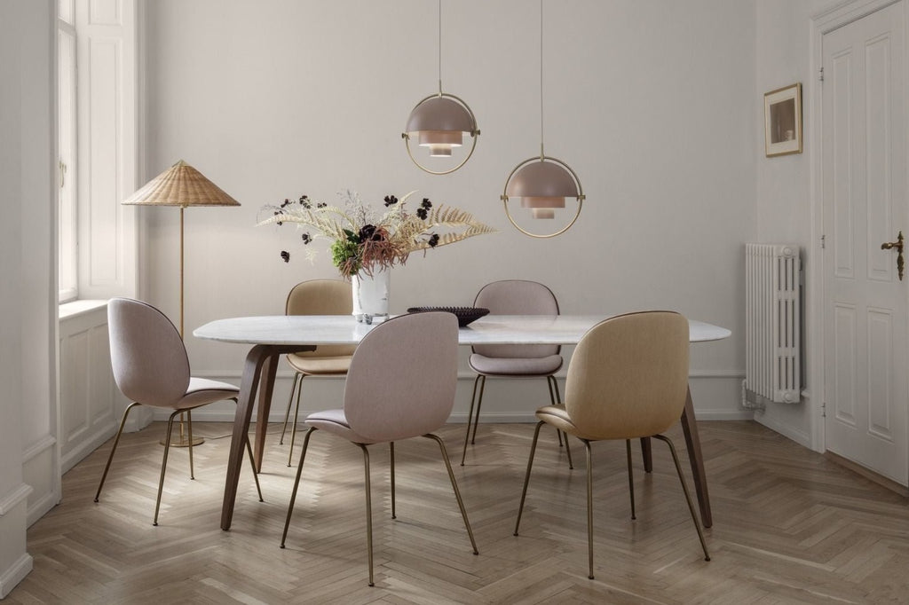 Gubi Multi Lite Suspension Lamp Brass Base/ Soft Black Semi Matt, ø36 Cm