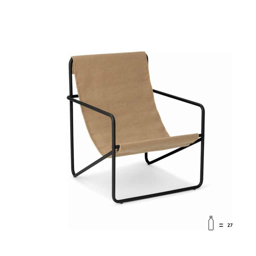 Ferm Living Desert Chair Kids, Black/Solid