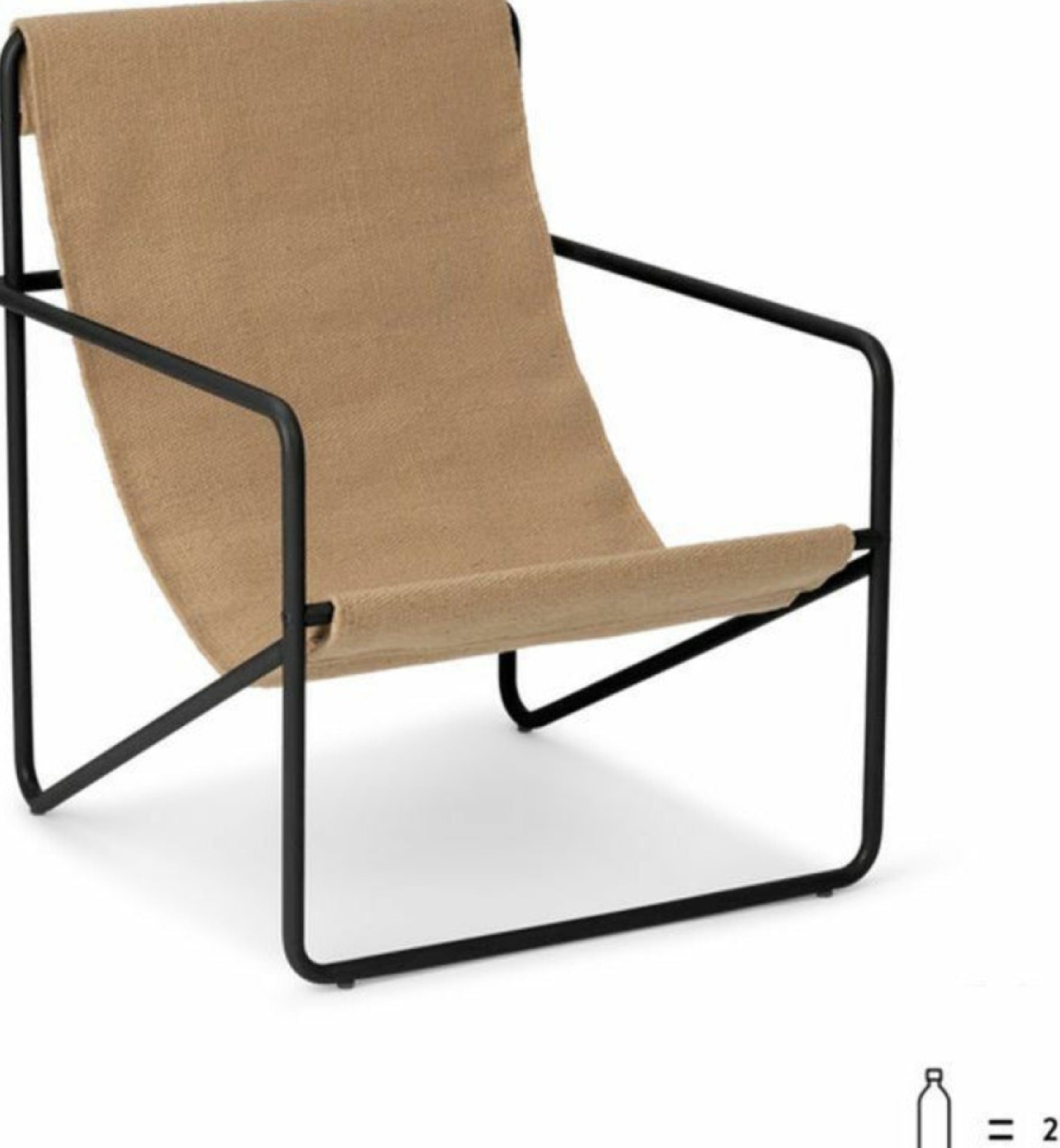 Ferm Living Desert Chair Kids, Black/Solid