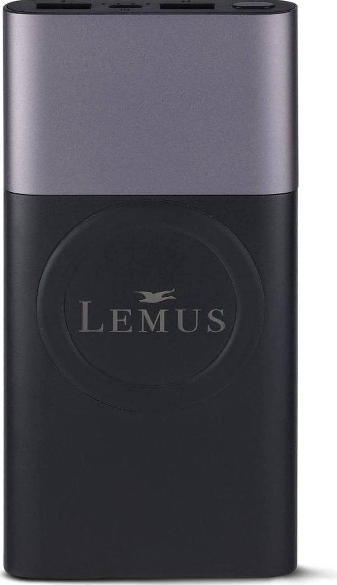 Lemus Powerbank, Sort/Sølv