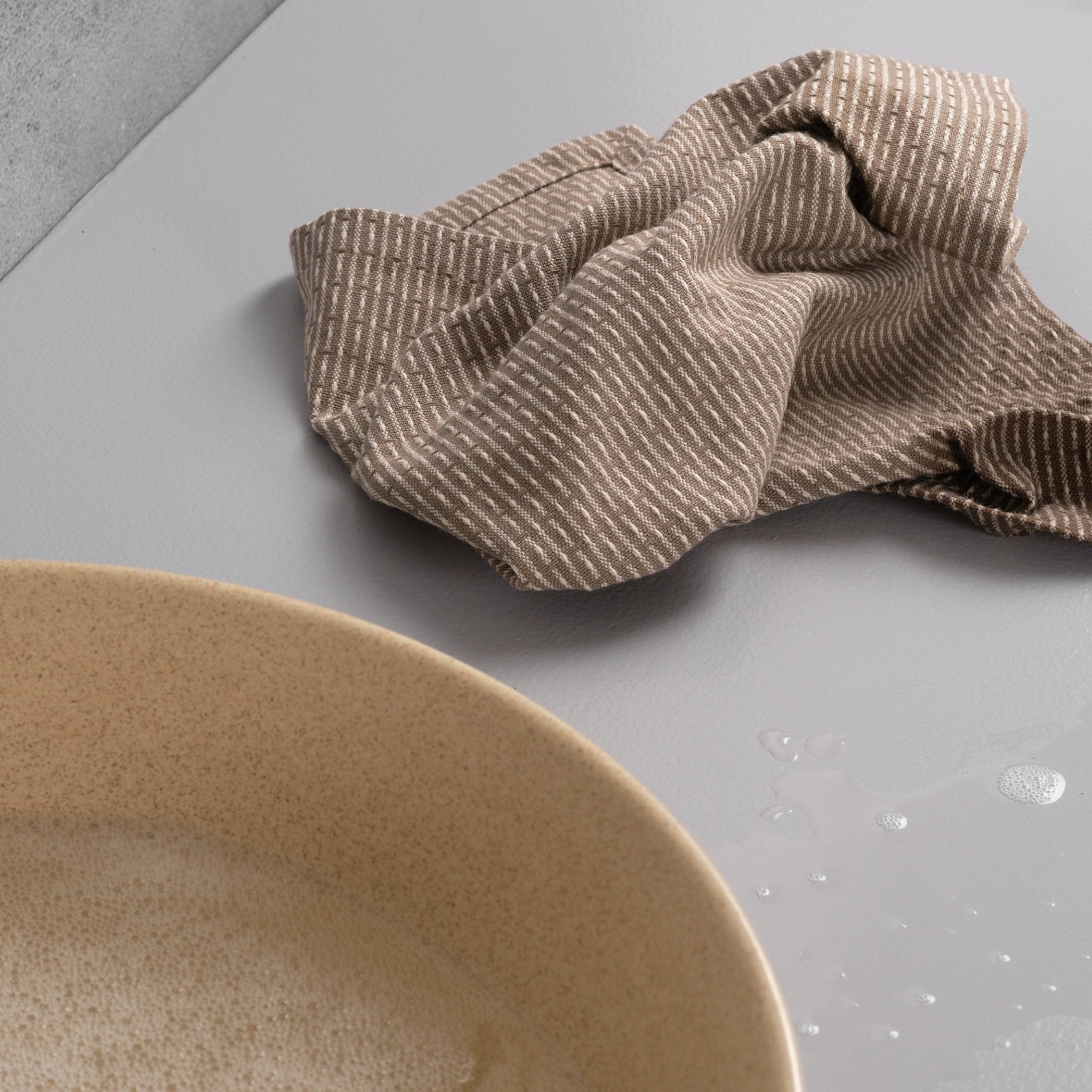 The Organic Company Kitchen Cloth, Clay/Stone