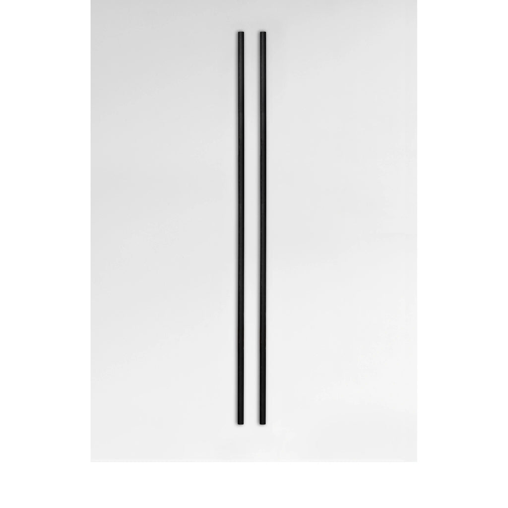 Moebe Shelving System/Wall Shelving Leg 115 Cm Black, Set Of 2